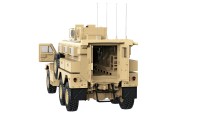 Amerikaans militair leger voertuig MRAP 6x6 1 op 12 RTR met licht, geluid en rook